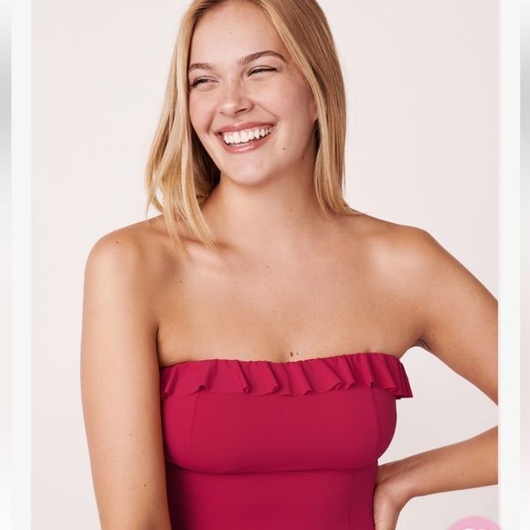 NWOT GIANNA Bandeau One-piece Swimsuit size XL - Picture 2 of 11